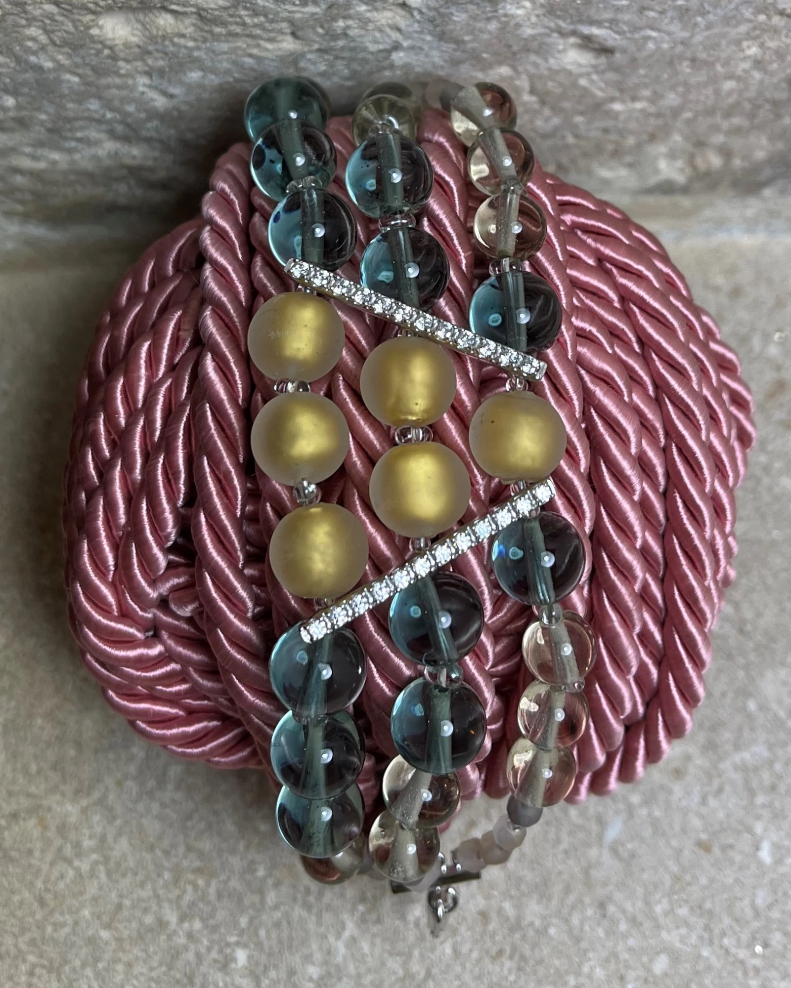 Bracciale argento con murrine e zirconi cod: BR677A32