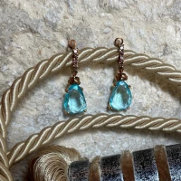 Orecchini argento rosa con topazio e zirconi cod: ESOR466