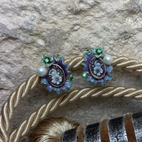 Orecchini argento perla e zirconi cod: NCA8