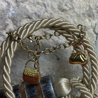 Bracciale argento giallo con zirconi cod: NCA6