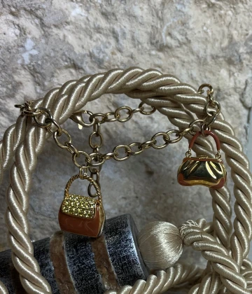 Bracciale argento giallo con zirconi cod: NCA6