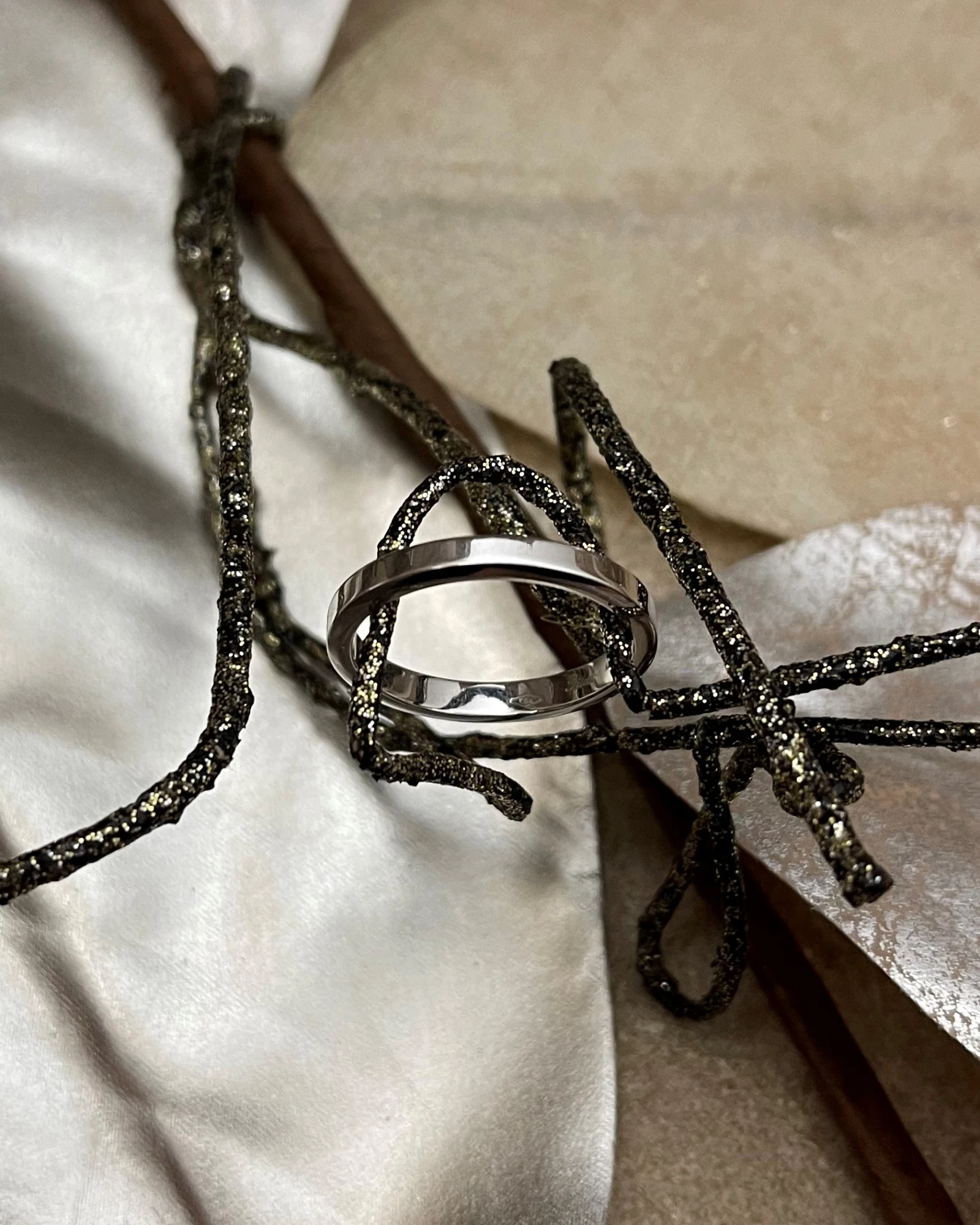 014 Polello fede in oro bianco  cod: G1913UB