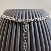 Collana acciaio con zirconi cod: UBN82030