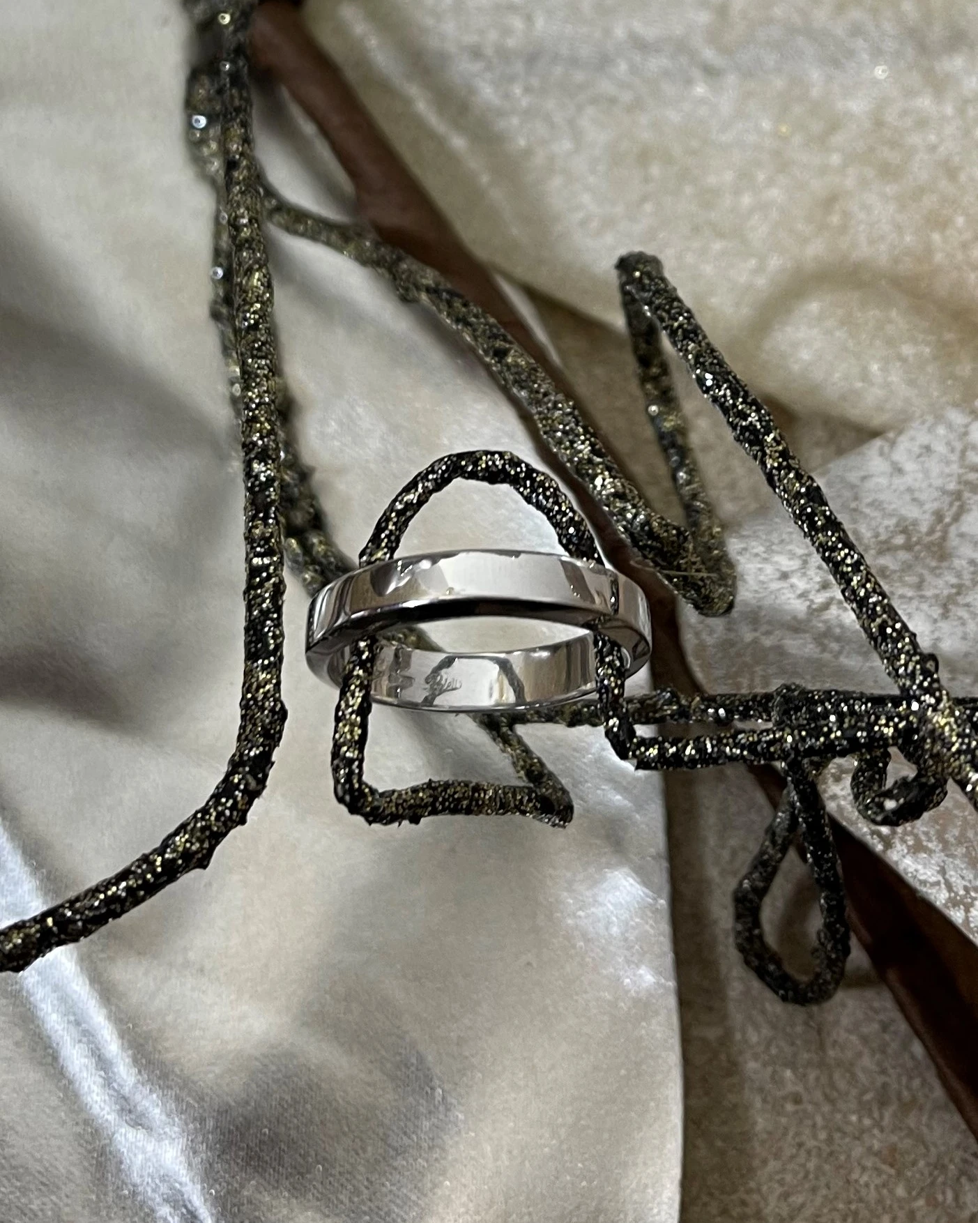 014 Polello fede in oro bianco  cod: G2001UB