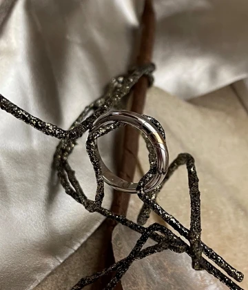 014 Polello fede in oro bianco e rosa cod: G2188UBR