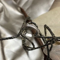 014 Polello fede in oro bianco con brillanti  cod: G1800DB