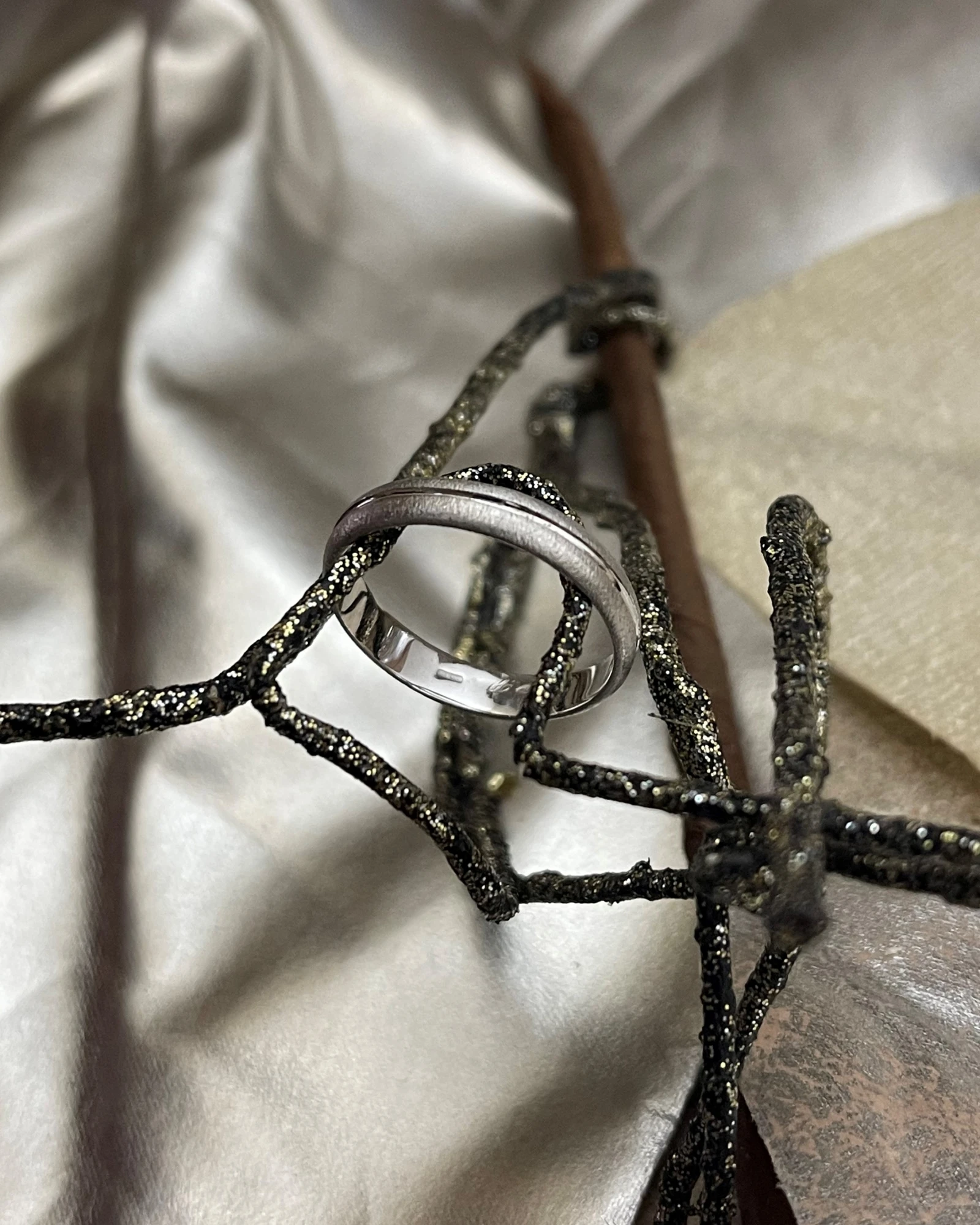 014 Polello fede in oro bianco  cod: H1800UB