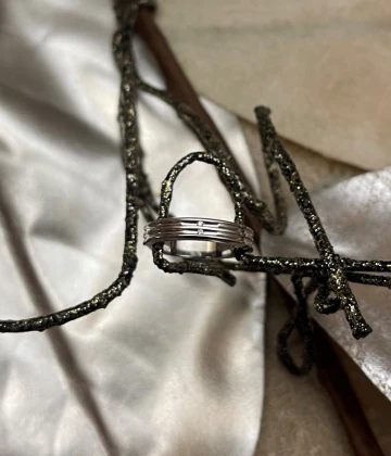 014 Polello fede in oro bianco con brillanti  cod: G2134DB