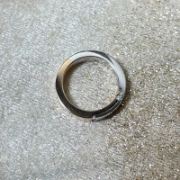 014 Polello fede in oro bianco e rosa con brillanti  cod: G2192DBR