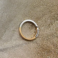 014 Polello fede in oro bianco e rosa cod: G2192UBR