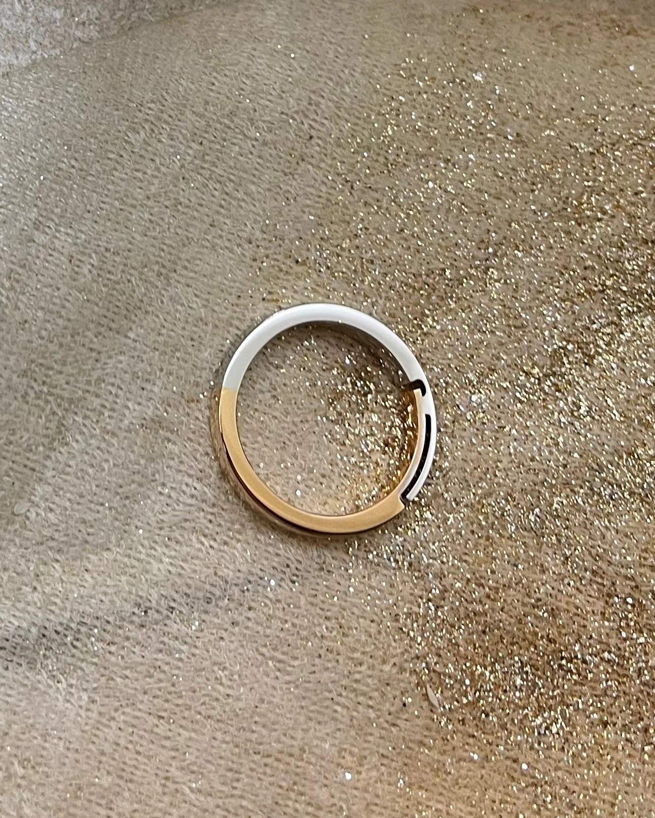 014 Polello fede in oro bianco e rosa cod: G2192UBR