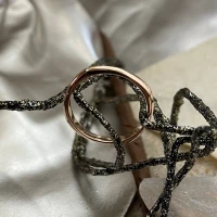 014 Polello fede in oro bianco e rosa cod: E2607UBR