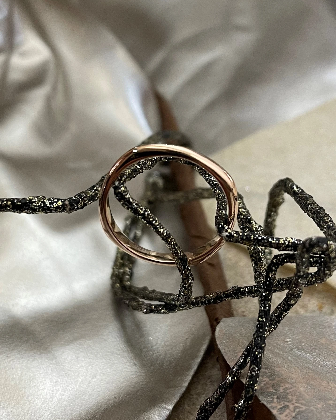 014 Polello fede in oro bianco e rosa cod: E2607UBR