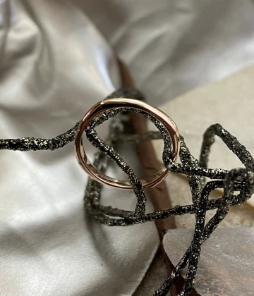 014 Polello fede in oro bianco e rosa cod: E2607UBR