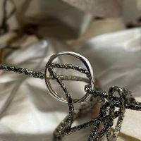 014 Polello fede in oro bianco e rosa cod: E2607UBR