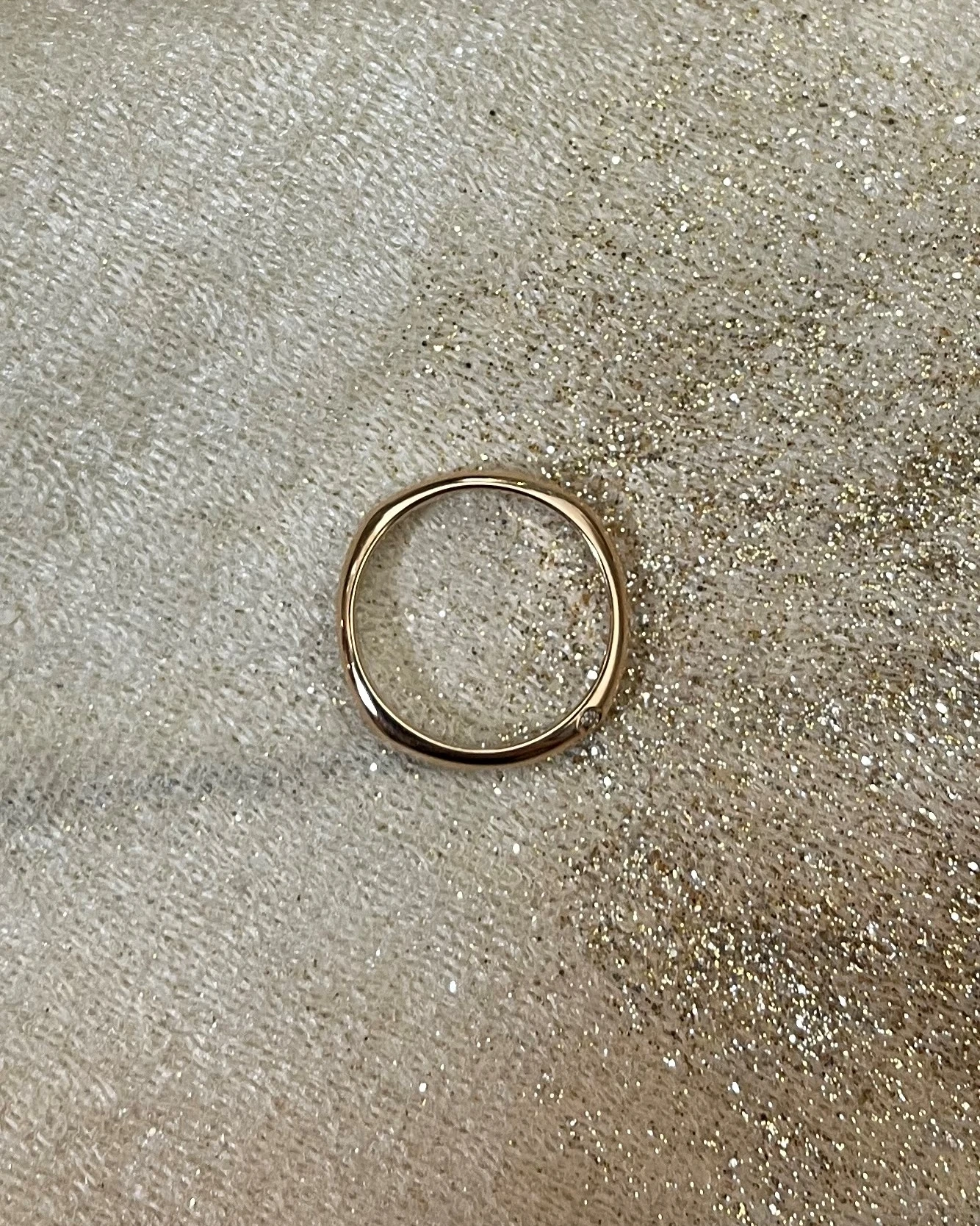 014 Polello fede in oro bianco e rosa con brillanti  cod: L2607DBR