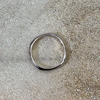 014 Polello fede in oro bianco e rosa con brillanti  cod: L2607DBR