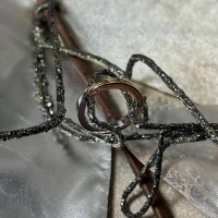 014 Polello fede in oro bianco e rosa con brillanti  cod: G2191DBR