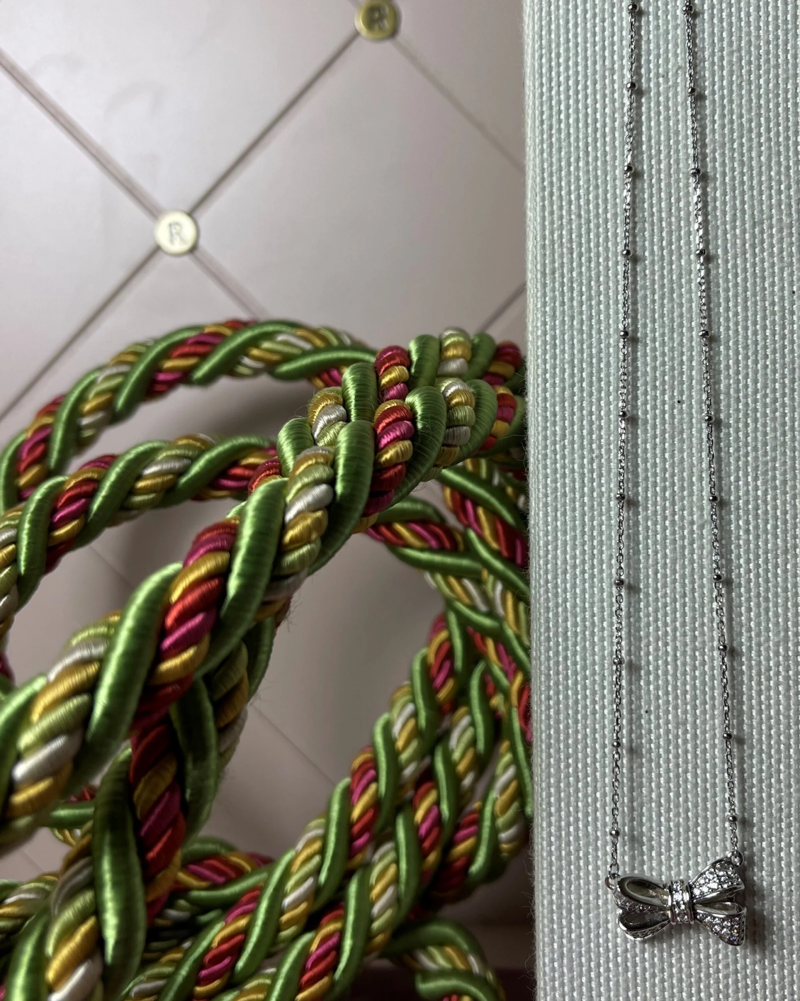 022 Rosato Collana argento con zirconi cod: RSOB02