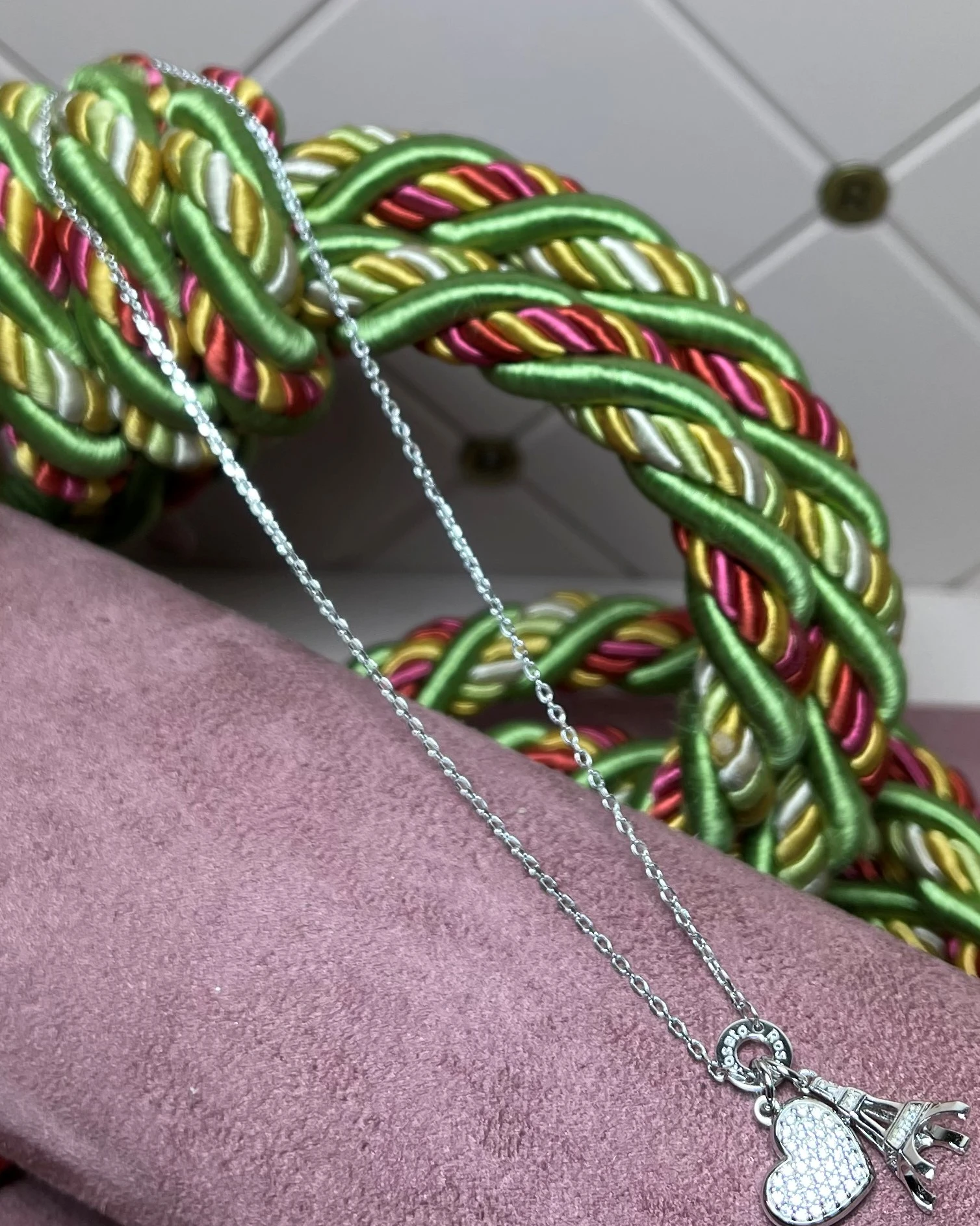 022 Rosato Collana argento con zirconi cod: RSOD01