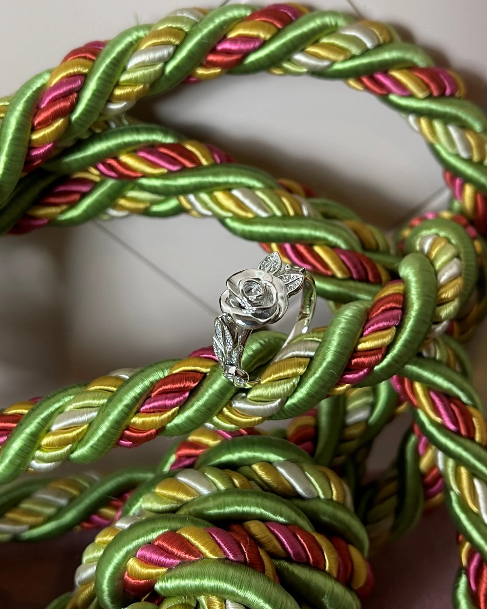 022 Rosato Anello argento con zirconi cod: RMH31C