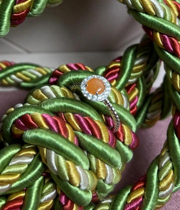 022 Rosato Anello argento avventurina e zirconi cod: RMI36B