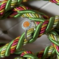 022 Rosato Anello argento avventurina e zirconi cod: RMI36B