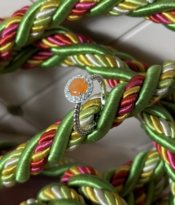 022 Rosato Anello argento avventurina e zirconi cod: RMI36B