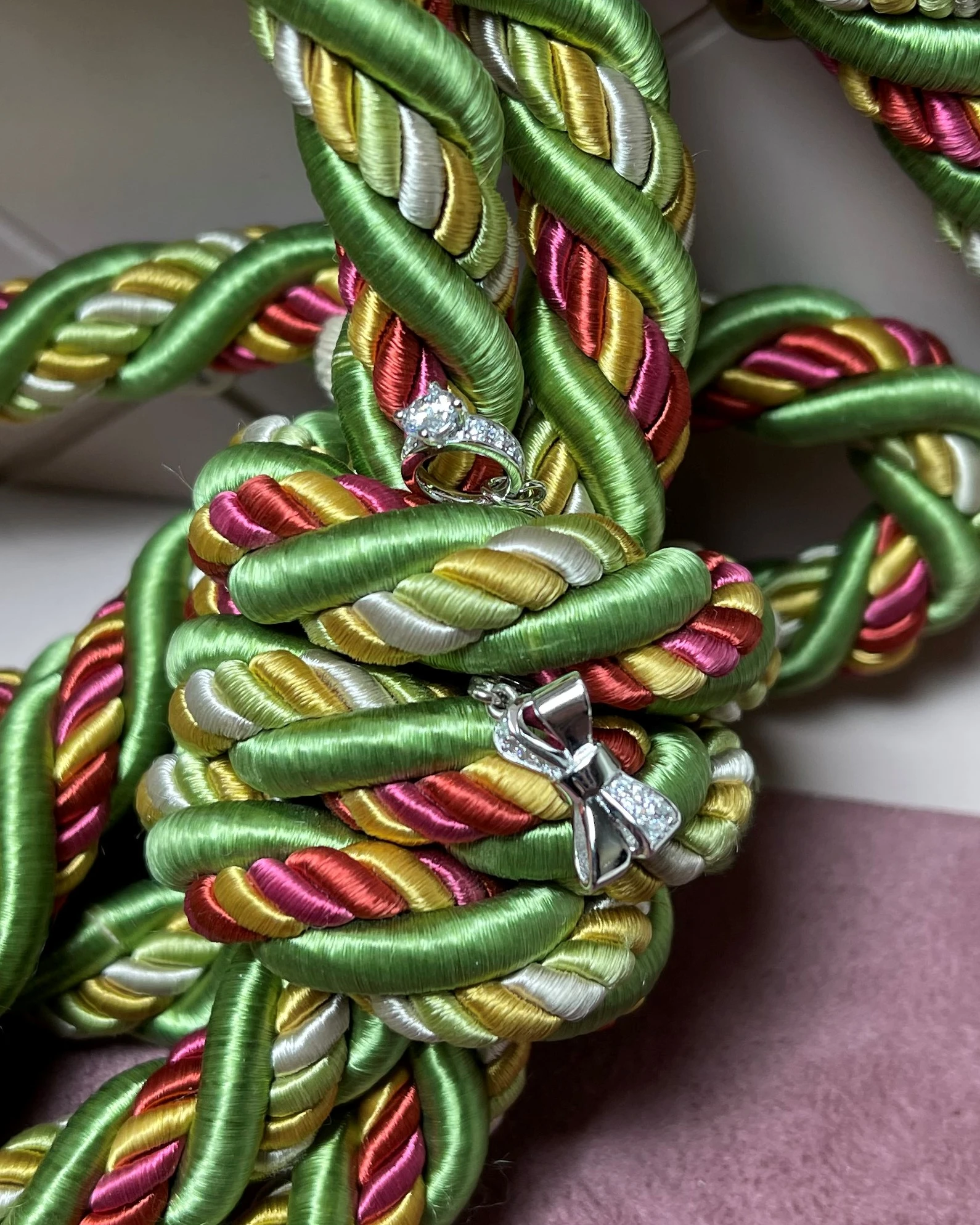 022 Rosato Charm argento con zirconi cod: RZ065R