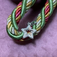 022 Rosato Charm argento con zirconi  cod: RLU028