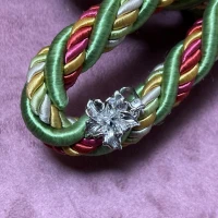 022 Rosato Charm argento con zirconi cod: RSE030