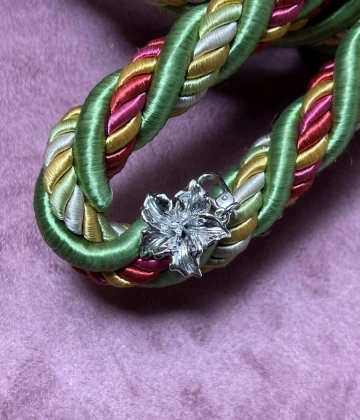 022 Rosato Charm argento con zirconi cod: RSE030