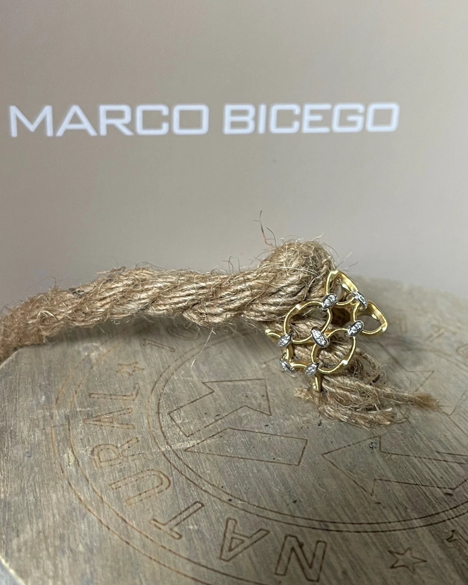 012 Marco Bicego anello oro e brillanti cod: AG355-B (YW-M5-15,0)
