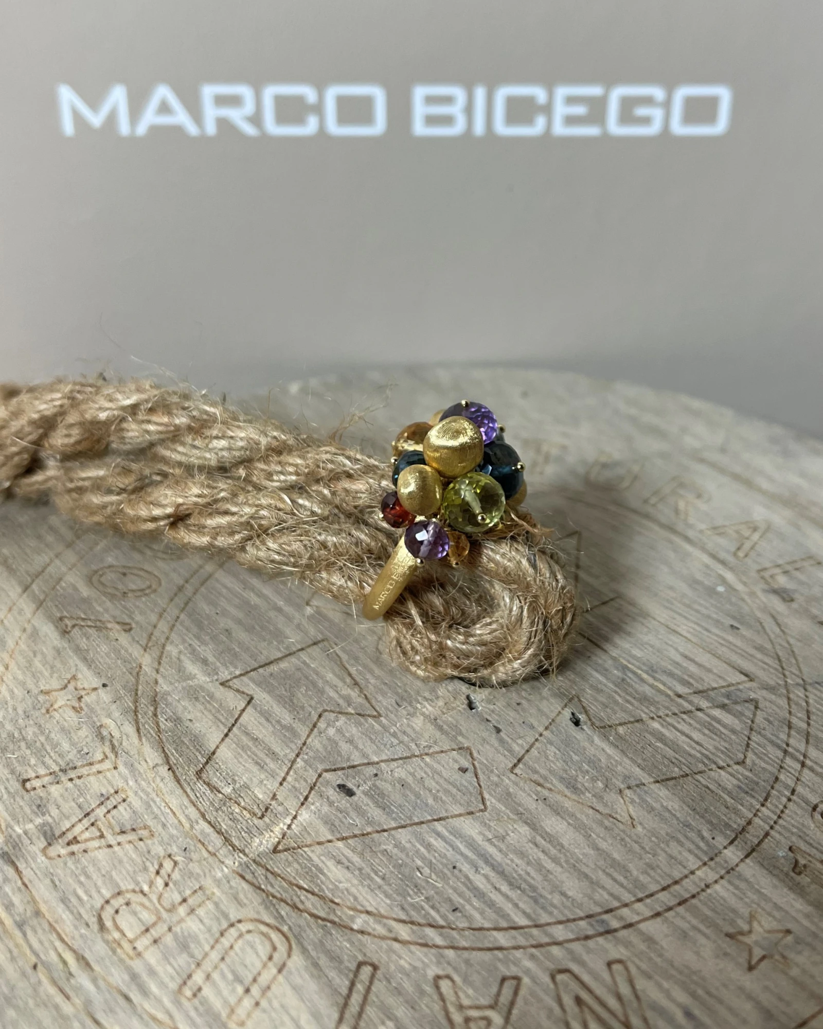 012 Marco Bicego anello oro mix di gemme cod: AB603-MIX02 (Y-02-15,0)